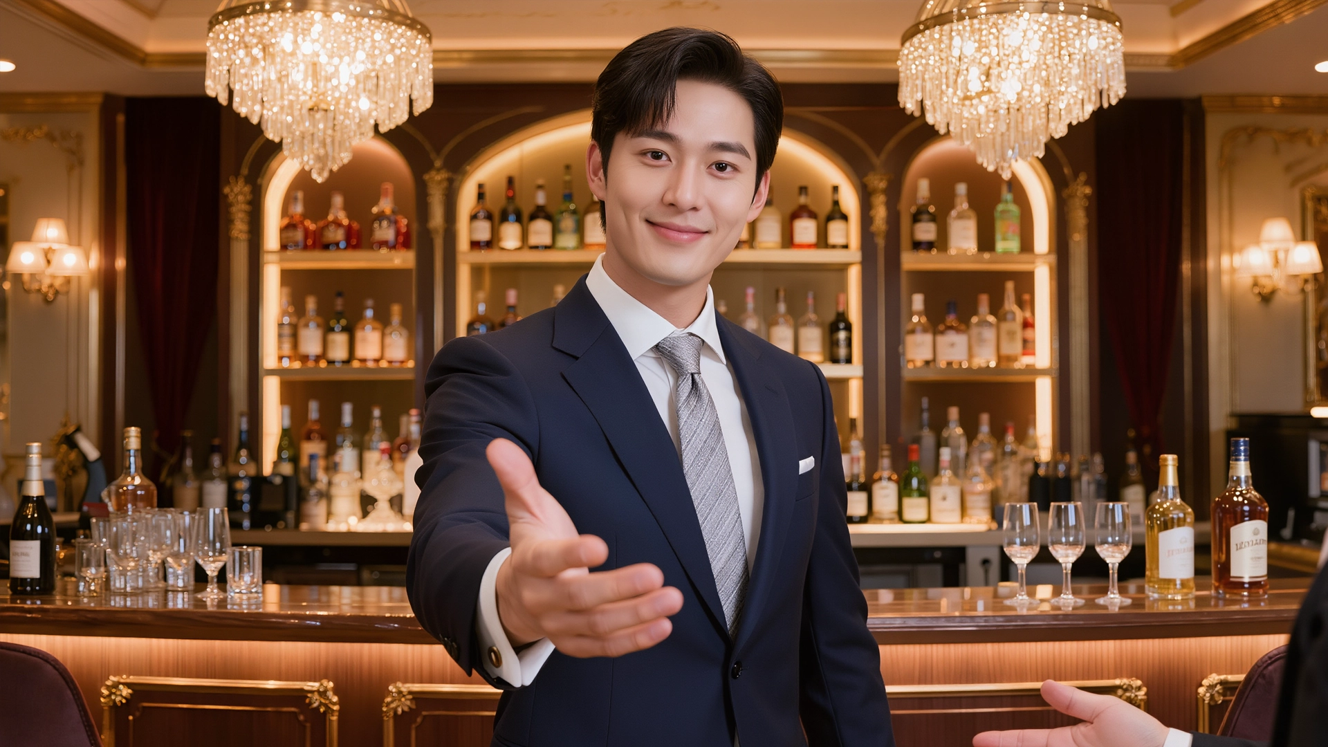 해운대 호빠 깐따삐야에서 응대하는 호스트들의 깔끔한 무드